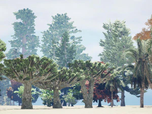 45 low poly trees collection pack 3D Model