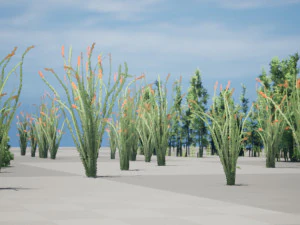 Rigged Low poly Plants collection 3D Model