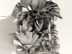 Vivid Tropical Plants Model 3D