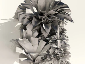 Vivid Tropical Plants 3D Model