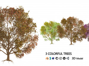 3D Trees of All Seasons 3D Модель