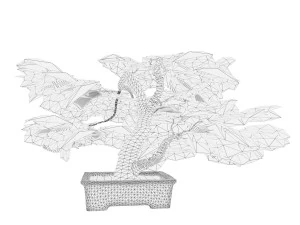 Tabletop tree pot 3D Model