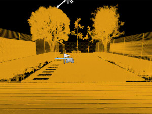 Garden Oasis with Green Road Surround Modelo 3D