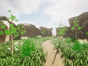 Stylized Low Poly Game Environment 3D Scenes 3D Model