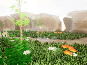 Stylized Low Poly Game Environment 3D Scenes 3D Model