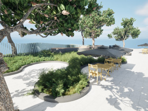 Realistic Park 3D Scene 3D मॉडल