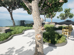 Realistic Park 3D Scene 3D मॉडल