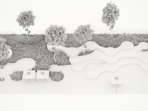 Realistic Park 3D Scene 3D Model