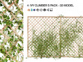 Wood Mesh Wall with Ivy Climber 3D मॉडल