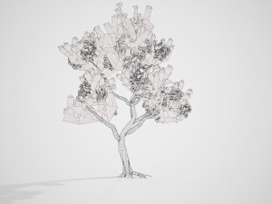 2 Flowering trees Tropical Ohia Lehua Trees of Hawaii 3D 모델