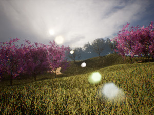 Blossom Sikora forest trees 3d scene 3D 모델