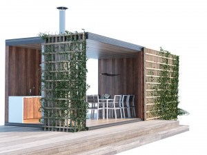 Modern Pergola Retreat Modelo 3D