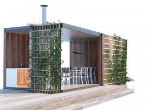 Modern Pergola Retreat 3D Model