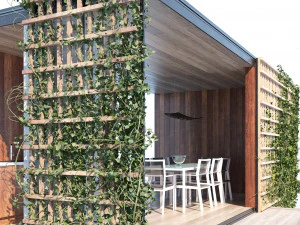 Modern Pergola Retreat 3D Model