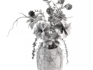 Intricate of the Gloom Flower Pot 3D Модель