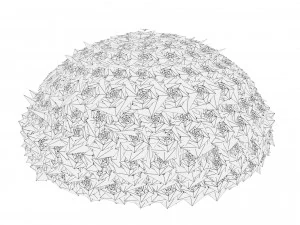 Silver Mound Artemisia 3D Model