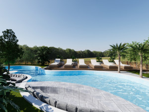 Central Oasis garden 3D-Modell