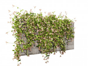 Lush Honeysuckle Garden Model 3D