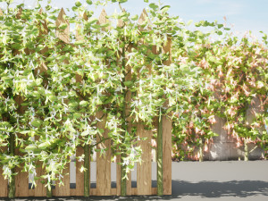 Lush Honeysuckle Garden Model 3D
