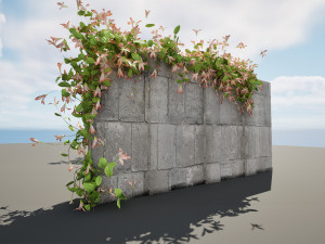 Lush Honeysuckle Garden Model 3D