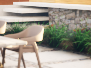 Contemporary Outdoor Space Modello 3D