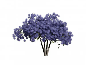 Arboretum smoke trees 3D Model