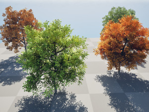 Low Poly Plane Tree Variety Pack with free 3D Model