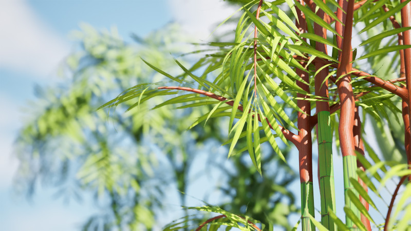 Indoor Palm Collection 3D Модель .c4d .max .obj .3ds .fbx .stl .blend 