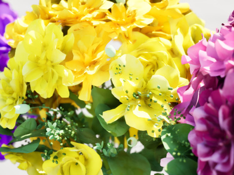 Vibrant Flower Bouquet with free 3D 모델