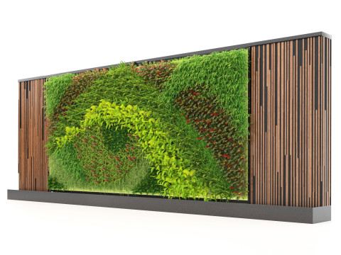 3D Green Wall Collection Modelo 3D