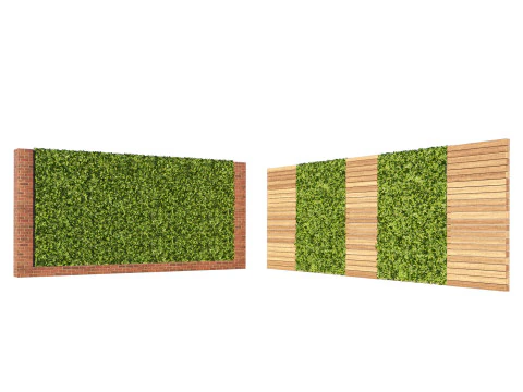 3D Green Wall Collection 3D Model