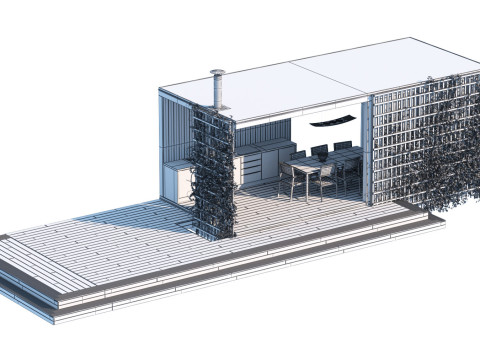 Realistic Pergola 3D Collection 3D 모델