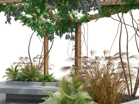 Realistic Pergola 3D Collection 3D 모델