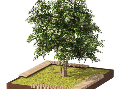 Outdoor Furniture and Planter Combinations 3D Pack 3D Model