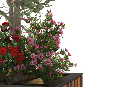 Outdoor Furniture and Planter Combinations 3D Pack 3D Model