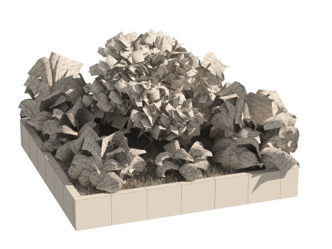 Outdoor Furniture and Planter Combinations 3D Pack 3D Model