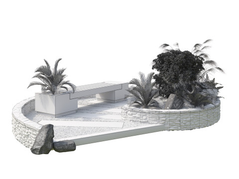 Outdoor Furniture and Planter Combinations 3D Pack 3D Model