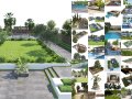 33 Realistic Landscape Gardens Collection part01 3D Model