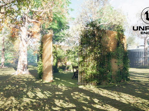 33 Realistic Landscape Gardens Collection part01 3D Model