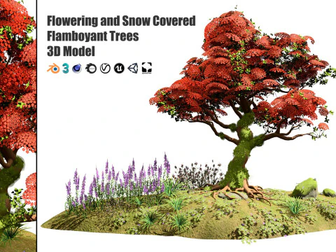 33 Realistic Landscape Gardens Collection part01 3D Model