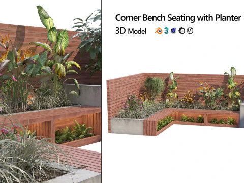 33 Realistic Landscape Gardens Collection part01 3D Model