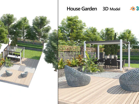 33 Realistic Landscape Gardens Collection part01 3D Model