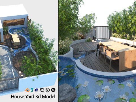 33 Realistic Landscape Gardens Collection part01 3D Model