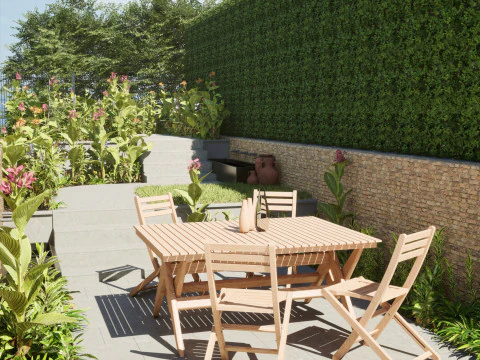 33 Realistic Landscape Gardens Collection part01 3D Model