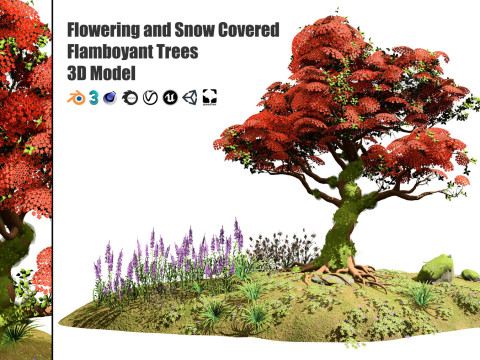 33 Realistic Landscape Gardens Collection part02 Model 3D