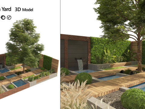 33 Realistic Landscape Gardens Collection part02 Model 3D