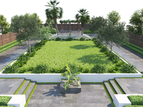 33 Realistic Landscape Gardens Collection part02 Model 3D