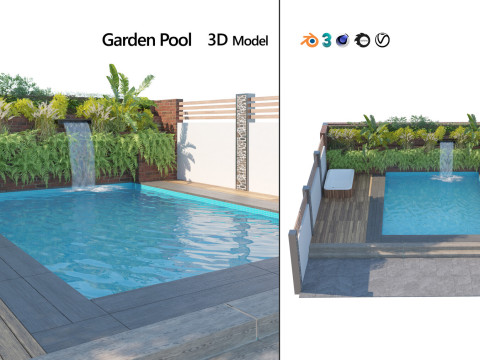 33 Realistic Landscape Gardens Collection part02 Model 3D