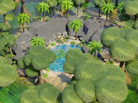 Oasis Lake Modelo 3D
