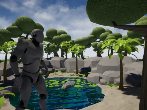 Oasis Lake 3D Model
